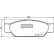 Kit de plaquettes de frein, frein à disque PA-0338AF Japanparts, Vignette 2