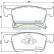 Kit de plaquettes de frein, frein à disque PA-0401AF Japanparts, Vignette 2