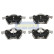 Kit de plaquettes de frein, frein à disque PA-0404AF Japanparts