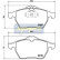 Kit de plaquettes de frein, frein à disque PA-0404AF Japanparts, Vignette 2