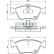 Kit de plaquettes de frein, frein à disque PA-0508AF Japanparts, Vignette 2
