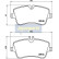 Kit de plaquettes de frein, frein à disque PA-0509AF Japanparts, Vignette 2