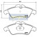 Kit de plaquettes de frein, frein à disque PA-0537AF Japanparts, Vignette 2