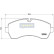 Kit de plaquettes de frein, frein à disque PA-0539AF Japanparts, Vignette 2