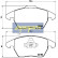 Kit de plaquettes de frein, frein à disque PA-0610AF Japanparts, Vignette 2