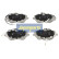 Kit de plaquettes de frein, frein à disque PA-0619AF Japanparts