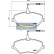 Kit de plaquettes de frein, frein à disque PA-0619AF Japanparts, Vignette 2