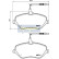 Kit de plaquettes de frein, frein à disque PA-0619AF Japanparts, Vignette 2