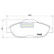Kit de plaquettes de frein, frein à disque PA-0644AF Japanparts, Vignette 2
