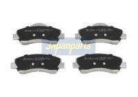 Kit de plaquettes de frein, frein à disque PA-0645AF Japanparts
