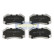 Kit de plaquettes de frein, frein à disque PA-0703AF Japanparts