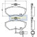 Kit de plaquettes de frein, frein à disque PA-0910AF Japanparts, Vignette 2