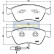 Kit de plaquettes de frein, frein à disque PA-0923AF Japanparts, Vignette 2