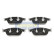 Kit de plaquettes de frein, frein à disque PA-0930AF Japanparts