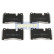 Kit de plaquettes de frein, frein à disque PA-0933AF Japanparts