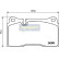 Kit de plaquettes de frein, frein à disque PA-0933AF Japanparts, Vignette 2