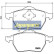 Kit de plaquettes de frein, frein à disque PA-0941AF Japanparts, Vignette 2