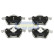 Kit de plaquettes de frein, frein à disque PA-0941AF Japanparts