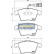 Kit de plaquettes de frein, frein à disque PA-0954AF Japanparts, Vignette 2