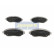 Kit de plaquettes de frein, frein à disque PA-1004AF Japanparts