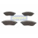 Kit de plaquettes de frein, frein à disque PA-1004AF Japanparts, Vignette 2