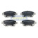 Kit de plaquettes de frein, frein à disque PA-203AF Japanparts, Vignette 2