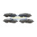 Kit de plaquettes de frein, frein à disque PA-501AF Japanparts, Vignette 2