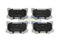Kit de plaquettes de frein, frein à disque PA-H20AF Japanparts