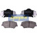 Kit de plaquettes de frein, frein à disque PA-H26AF Japanparts