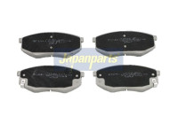 Kit de plaquettes de frein, frein à disque PA-K29AF Japanparts