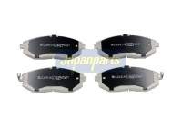 Kit de plaquettes de frein, frein à disque PA-W09AF Japanparts