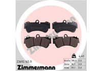 Kit de plaquettes de frein, frein à disque pb:z 23692.165.9 Zimmermann