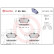 Kit de plaquettes de frein, frein à disque PLAQUETTE DE FREIN DIRECTIONNELLE P 50 045 Brembo, Vignette 5
