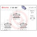 Kit de plaquettes de frein, frein à disque PLAQUETTE DE FREIN DIRECTIONNELLE P 50 057 Brembo, Vignette 2
