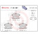 Kit de plaquettes de frein, frein à disque PLAQUETTE DE FREIN DIRECTIONNELLE P 50 067 Brembo, Vignette 5