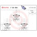 Kit de plaquettes de frein, frein à disque PLAQUETTE DE FREIN DIRECTIONNELLE P 59 046 Brembo, Vignette 2
