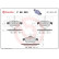Kit de plaquettes de frein, frein à disque PLAQUETTE DE FREIN DIRECTIONNELLE P 68 050 Brembo, Vignette 5