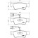 Kit de plaquettes de frein, frein à disque PLAQUETTE DE FREIN DIRECTIONNELLE P 85 068 Brembo, Vignette 2