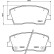 Kit de plaquettes de frein, frein à disque PLAQUETTE DE FREIN DIRECTIONNELLE P30108 Brembo