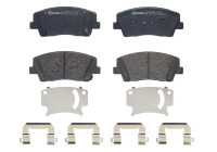 Kit de plaquettes de frein, frein à disque PLAQUETTE DE FREIN DIRECTIONNELLE P30108 Brembo