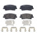 Kit de plaquettes de frein, frein à disque PLAQUETTE DE FREIN DIRECTIONNELLE P30108 Brembo, Vignette 2