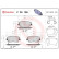 Kit de plaquettes de frein, frein à disque PLAQUETTE DE FREIN DIRECTIONNELLE P30108 Brembo, Vignette 2