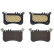 Kit de plaquettes de frein, frein à disque PLAQUETTE DE FREIN DIRECTIONNELLE P50121 Brembo