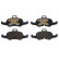 Kit de plaquettes de frein, frein à disque PLAQUETTE DE FREIN DIRECTIONNELLE P85160 Brembo