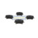 Kit de plaquettes de frein, frein à disque PP-0007AF Japanparts