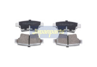 Kit de plaquettes de frein, frein à disque PP-0011AF Japanparts