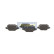 Kit de plaquettes de frein, frein à disque PP-0013AF Japanparts, Vignette 2