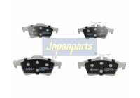 Kit de plaquettes de frein, frein à disque PP-005AF Japanparts