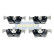 Kit de plaquettes de frein, frein à disque PP-0102AF Japanparts