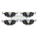Kit de plaquettes de frein, frein à disque PP-0105AF Japanparts